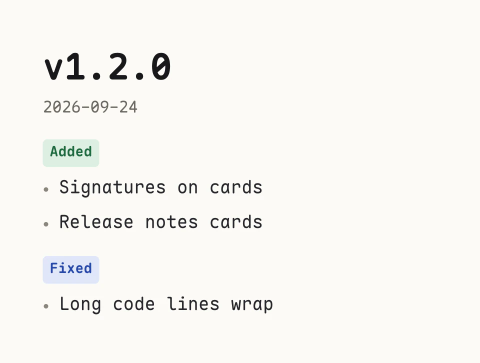 Release notes, 16:9.