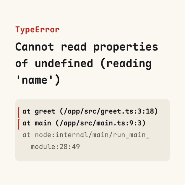 Error card made from the sample text, in the Crash report style.