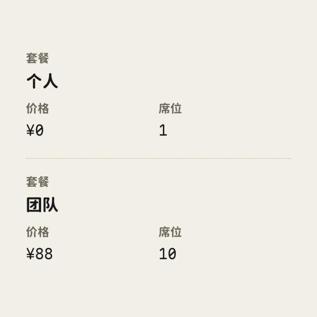表格卡片，简洁账表样式。